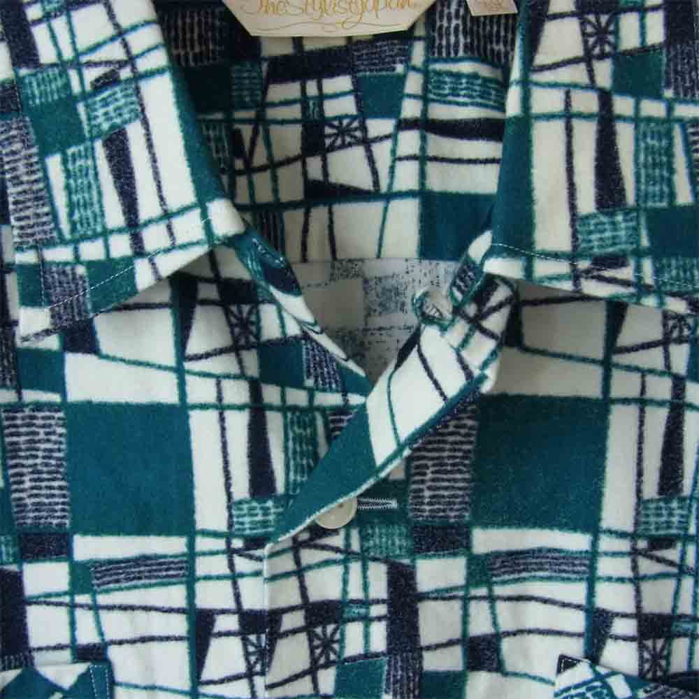 The Stylist Japan ザスタイリストジャパン 総柄 オープンカラー 開襟 シャツ グリーン系 XL【中古】