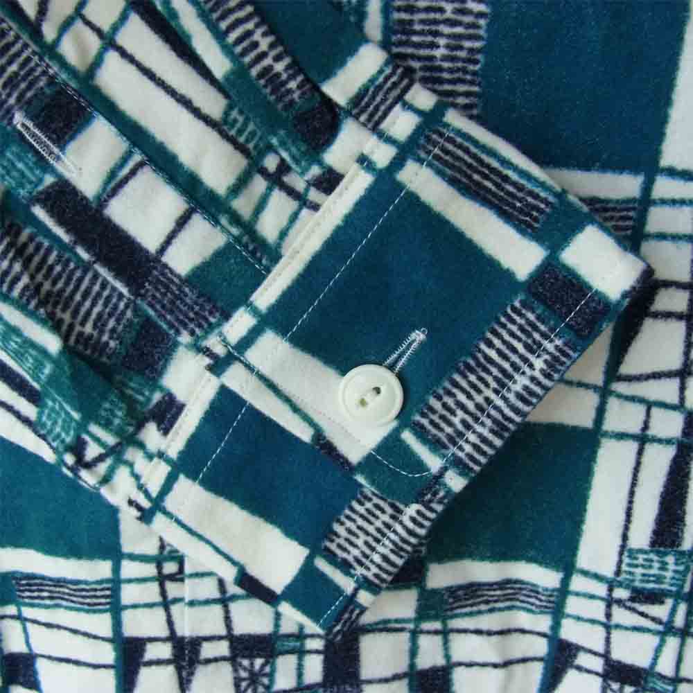 The Stylist Japan ザスタイリストジャパン 総柄 オープンカラー 開襟 シャツ グリーン系 XL【中古】