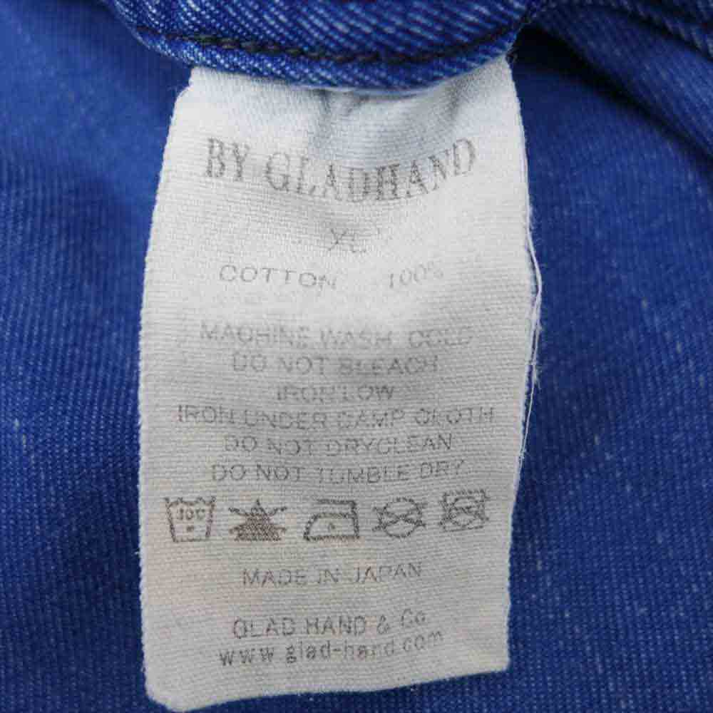 BY GLADHAND バイグラッドハンド BYGH-16-AW-21 GOOD FATHER 長袖 シャツ インディゴブルー系 XL【中古】
