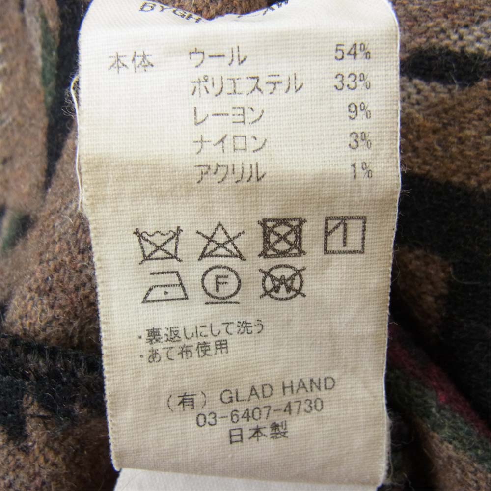 BY GLADHAND バイグラッドハンド BYGH-17-AW-07 SPIRITS JACKET LONG スピリッツ ジャケット コート マルチカラー系 XL【中古】