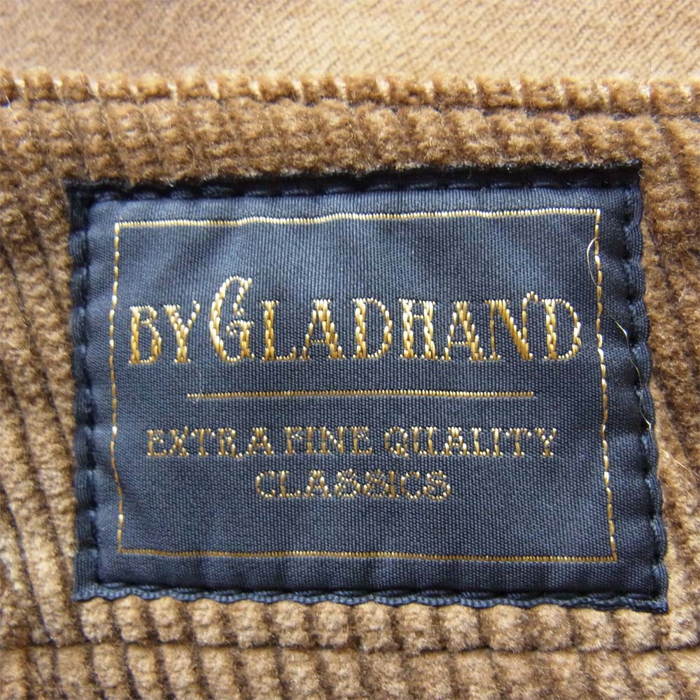 BY GLADHAND バイグラッドハンド BYGH-17-AW-12 LOWELL OVERALL コーデュロイ オーバーオール ブラウン系 XL【中古】