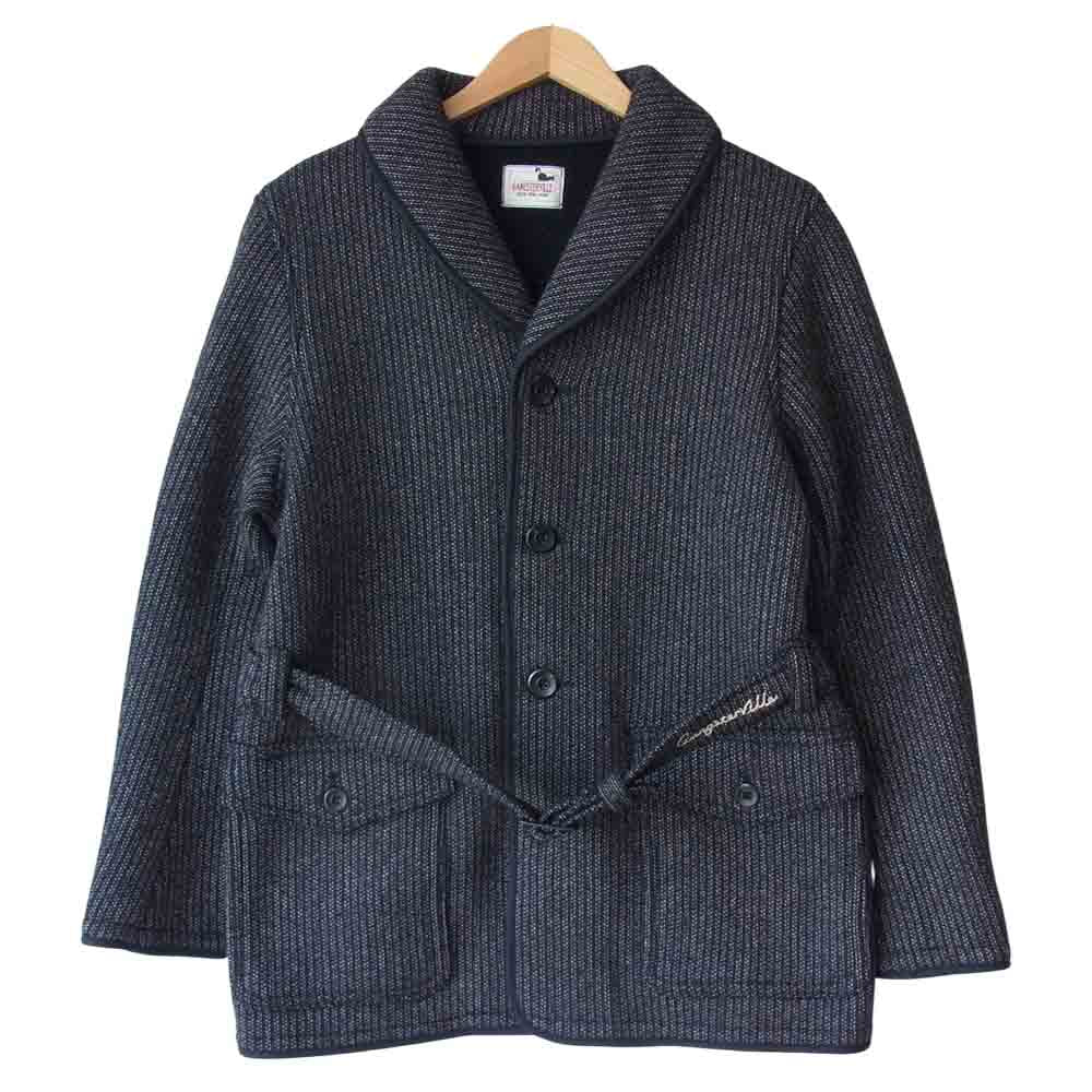 GANGSTERVILLE ギャングスタービル GSV-17-AW-11 THUG BEACH JACKET ウール ビーチクロス ジャケット ブラック系 XL【中古】