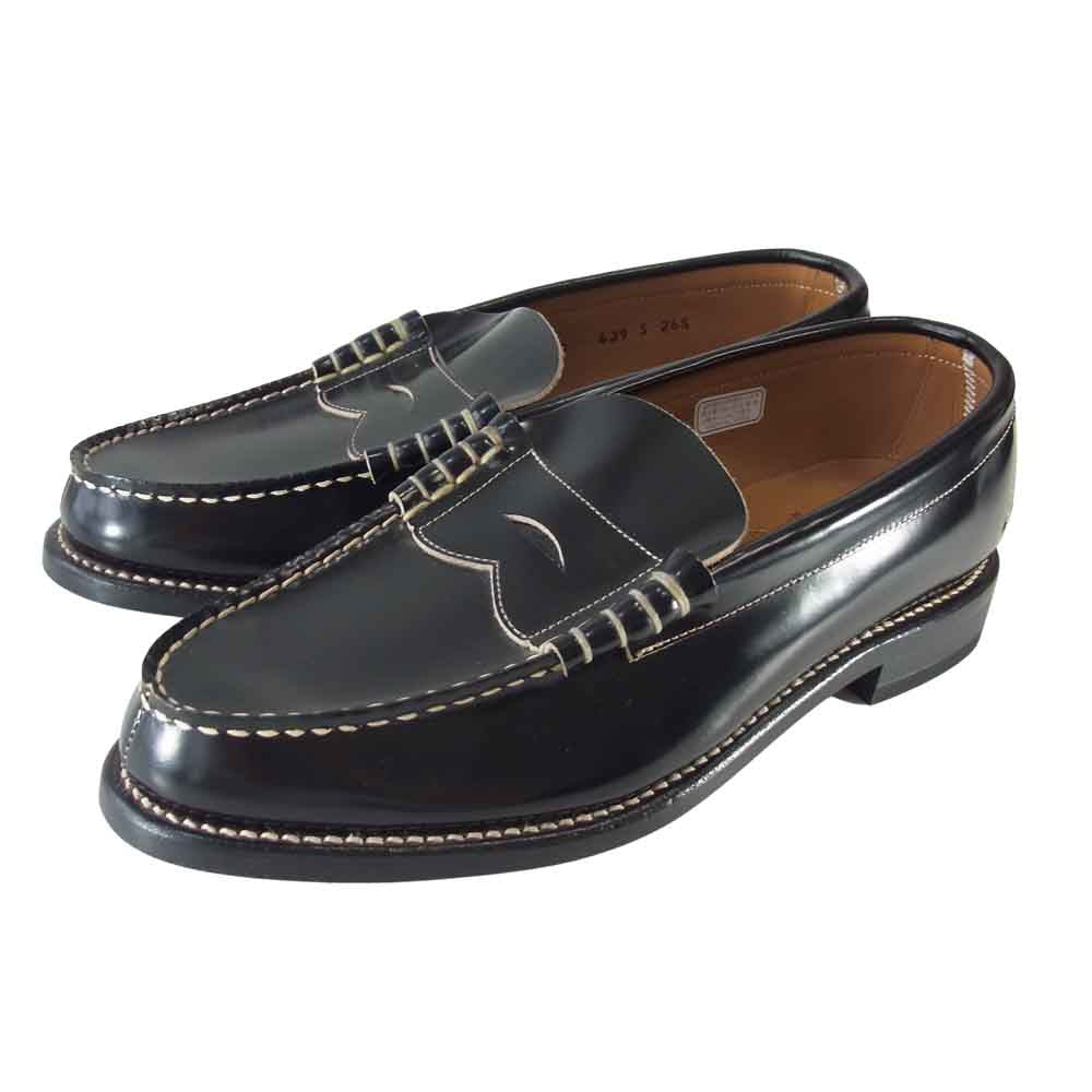 GLADHAND & Co. グラッドハンド 629 REGAL リーガル COIN LOAFERS コイン ローファー ブラック系 26.5【美品】【中古】