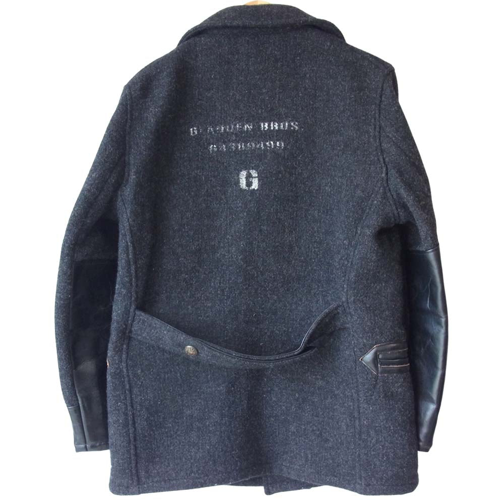BY GLADHAND バイグラッドハンド BYGH-13-AW-05 GLADDEN BROS COAT ピーコート ブラック系 L【中古】