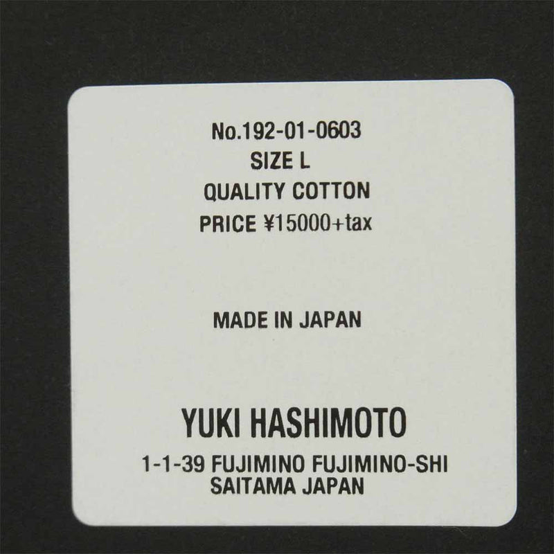 ユウキハシモト TRANSMISSION T SHIRT 半袖 Tシャツ コットン 日本製 ホワイト系【中古】