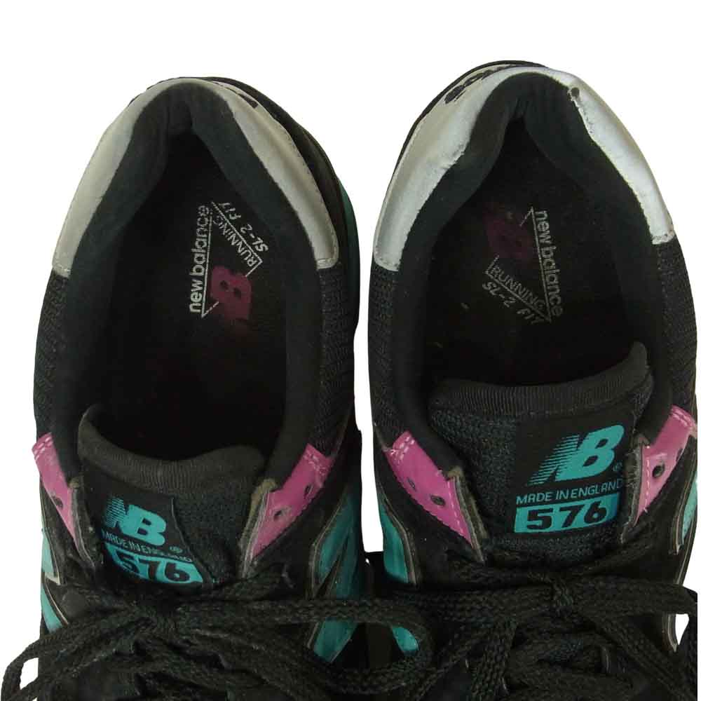 NEW BALANCE ニューバランス OM576BTP イングランド製 576 スニーカー ブラック系 USA9D【中古】