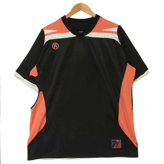マーティンローズ TWO-WAY FOOTBALL TOP フットボール ジャージ トップ 半袖 Tシャツ ブラック系 XS【中古】