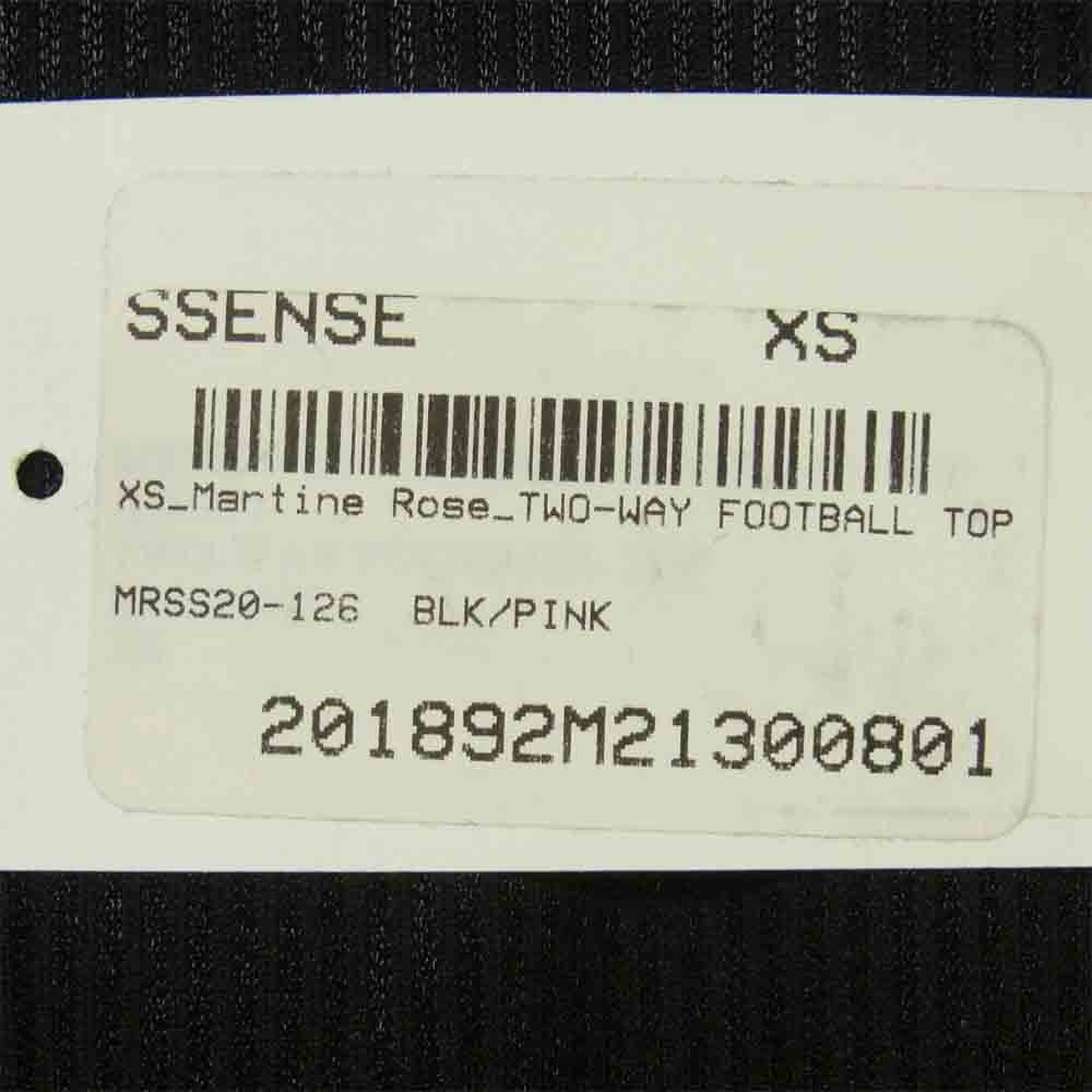 マーティンローズ TWO-WAY FOOTBALL TOP フットボール ジャージ トップ 半袖 Tシャツ ブラック系 XS【中古】