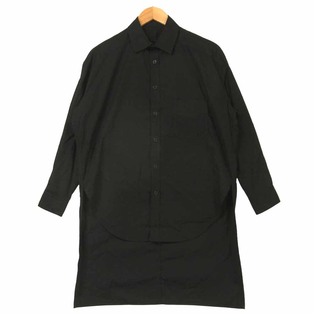 Yohji Yamamoto ヨウジヤマモト 18AW NV-B52-001 Shirts Cut Shirts カット 長袖 シャツ ブラック系【中古】