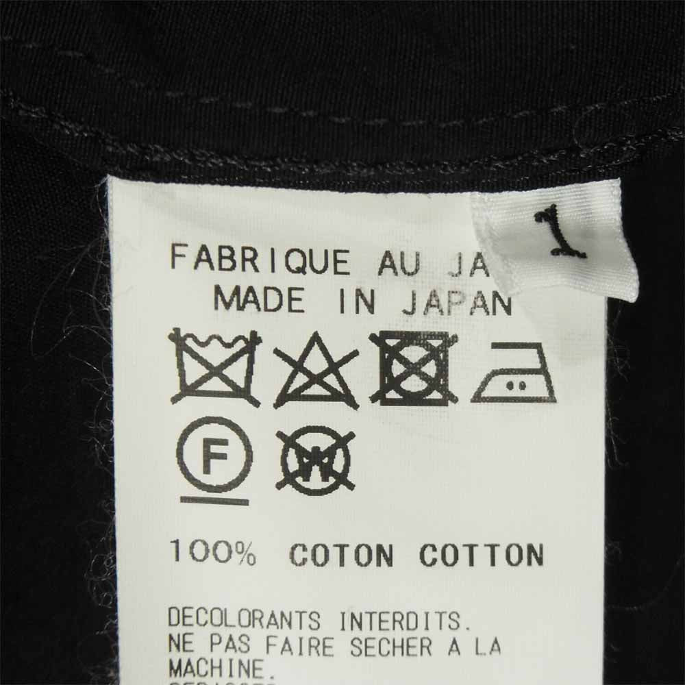 Yohji Yamamoto ヨウジヤマモト 18AW NV-B52-001 Shirts Cut Shirts カット 長袖 シャツ ブラック系【中古】