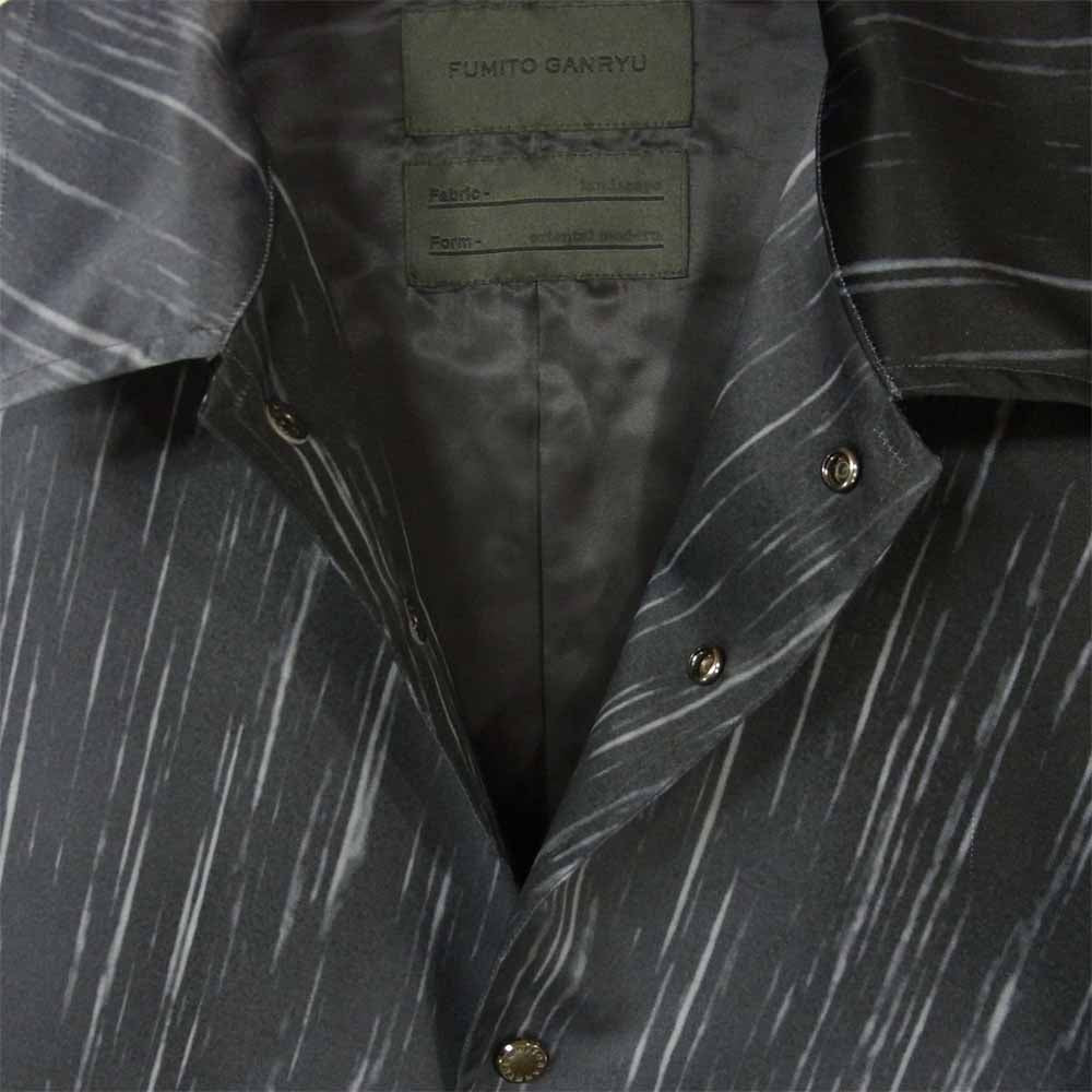 フミトガンリュウ 20SS FU3-BL-13 Kimono coach jacket 着物 コーチ ジャケット グレー系 2【中古】