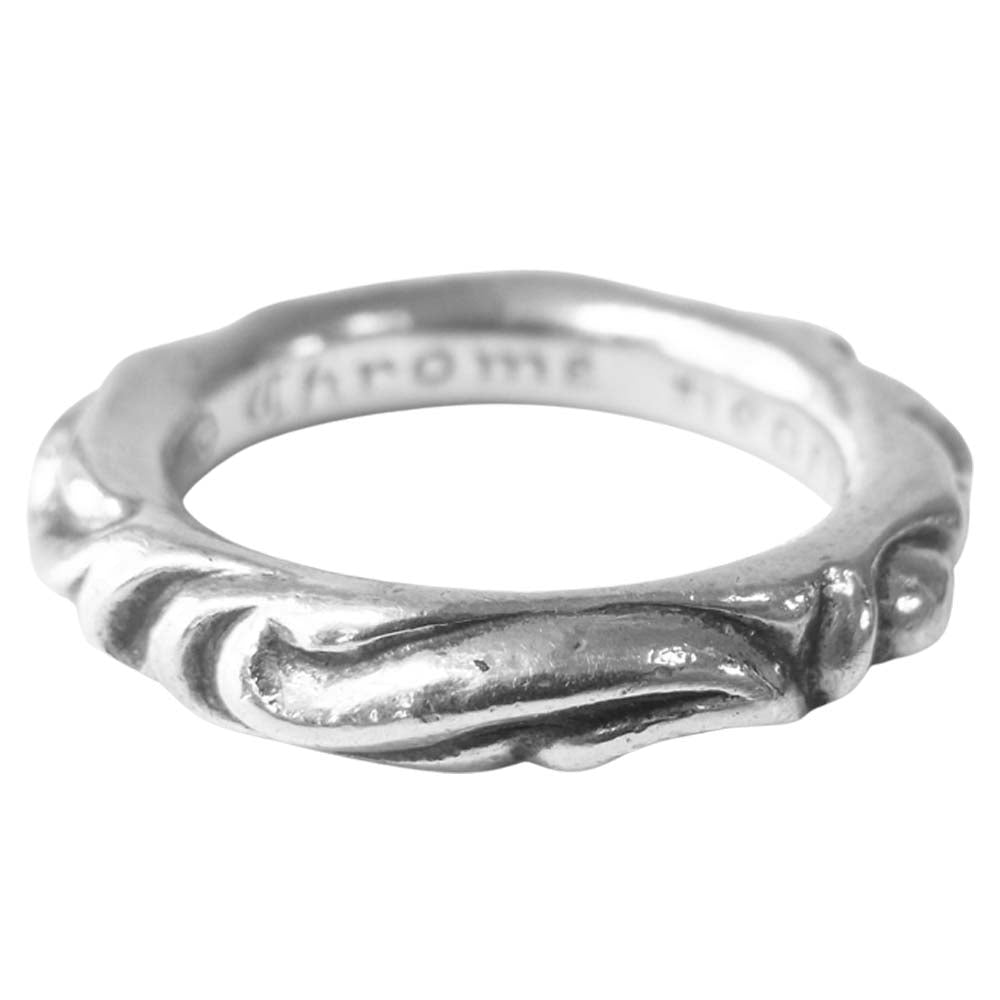 CHROME HEARTS クロムハーツ（原本無） スクロール バンド リング シルバー系 15号程度【中古】