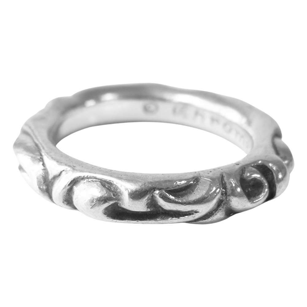 CHROME HEARTS クロムハーツ（原本無） スクロール バンド リング シルバー系 15号程度【中古】