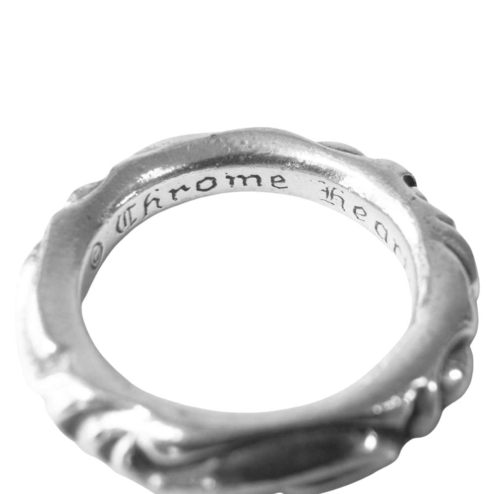 CHROME HEARTS クロムハーツ（原本無） スクロール バンド リング シルバー系 15号程度【中古】