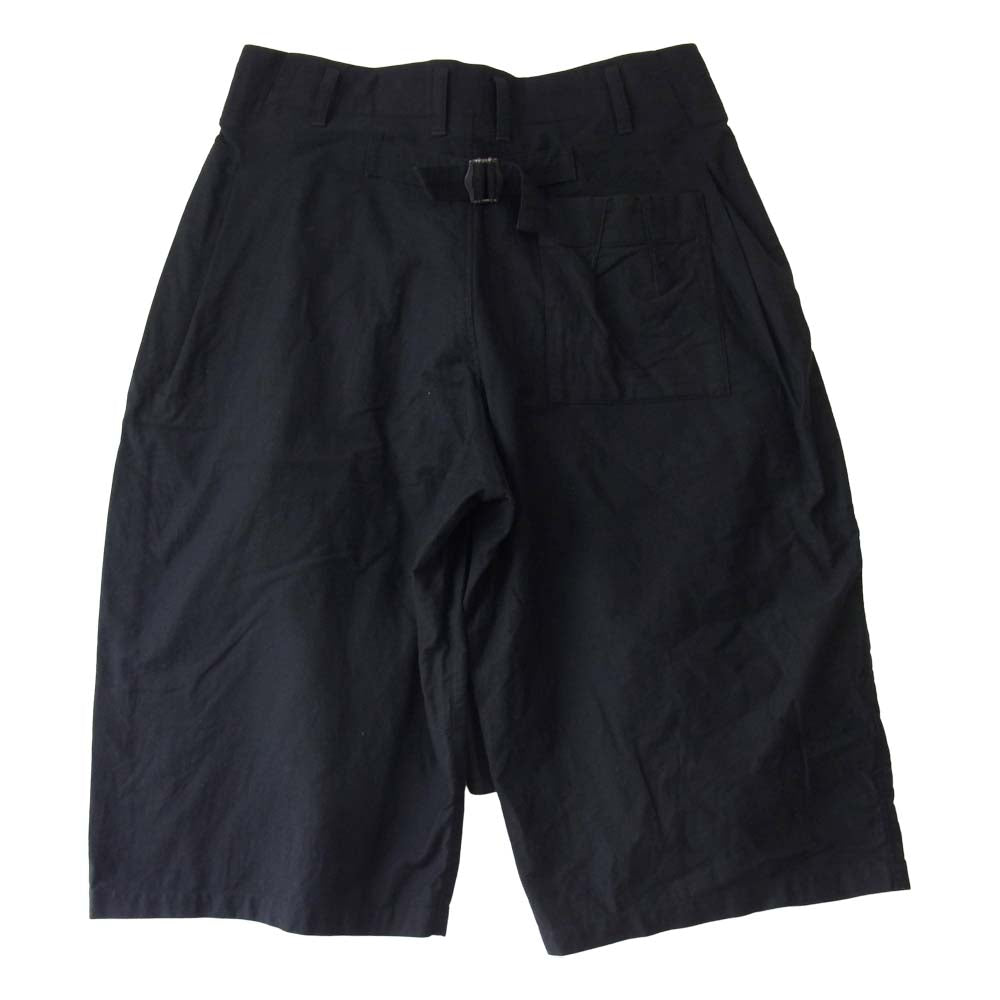 Yohji Yamamoto ヨウジヤマモト POUR HOMME プールオム 17SS HD-P59-036 右前垂らし布 コットンギャバ パンツ ブラック系 2【中古】