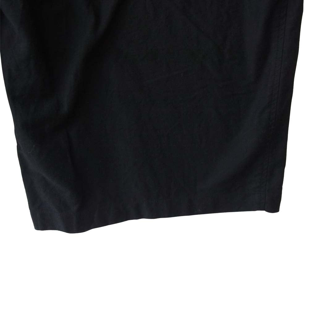 Yohji Yamamoto ヨウジヤマモト POUR HOMME プールオム 17SS HD-P59-036 右前垂らし布 コットンギャバ パンツ ブラック系 2【中古】