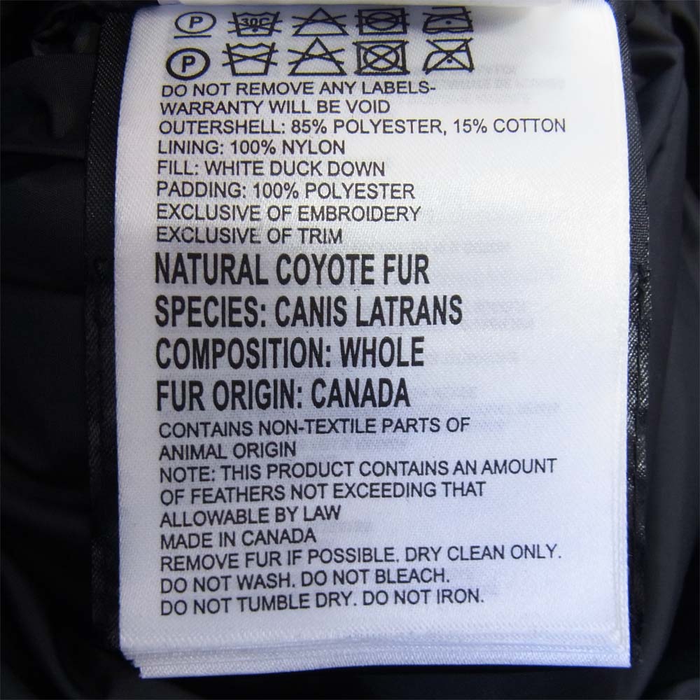 CANADA GOOSE カナダグース 3438JM R 国内正規品 JASPER PARKA ジャスパー ネイビー系 S【中古】