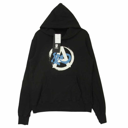 UNDERCOVER アンダーカバー UCZ4893-5 HOODIE 和 A プルオーバー パーカー コットン 日本製 ブラック系【中古】
