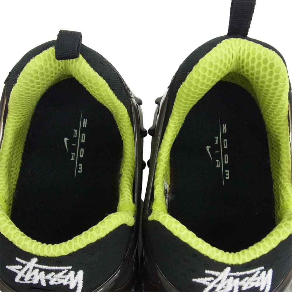 NIKE ナイキ CJ9918-001 × ステューシー STUSSY AIR ZM SPIRIDON KK スピリドン クキニ スニーカー ブラック系 27.5ｃｍ【中古】