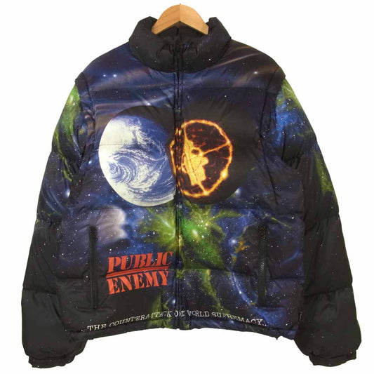 Supreme シュプリーム 18SS アンダーカバー UNDERCOVER Public Enemy Puffy Jacket パブリック エネミー パフィー ギャラクシー ジャケット ブラック系 M【美品】【中古】