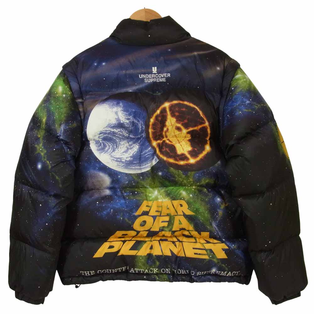 Supreme シュプリーム 18SS アンダーカバー UNDERCOVER Public Enemy Puffy Jacket パブリック エネミー パフィー ギャラクシー ジャケット ブラック系 M【美品】【中古】