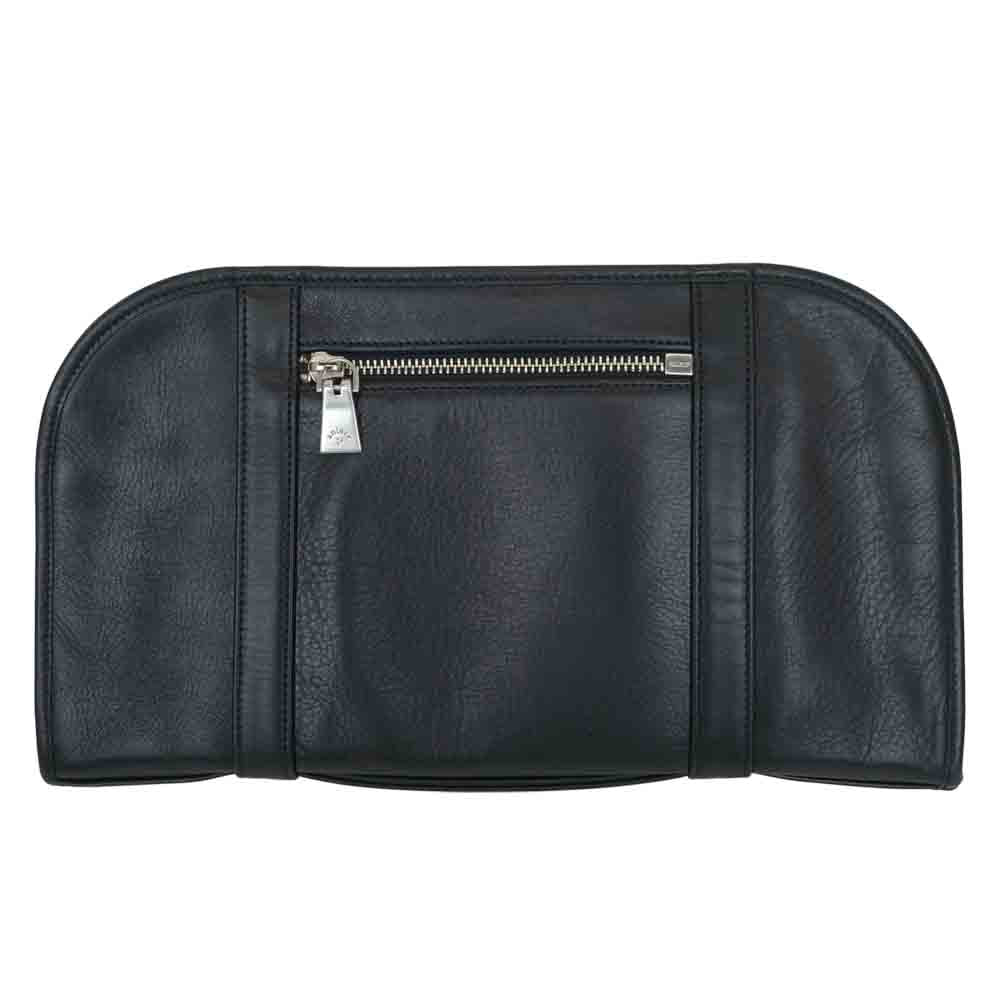 aniary アニアリ Antique Leather Clutch Bag アンティーク レザー クラッチバッグ ブラック系【中古】