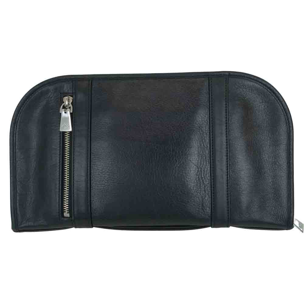 aniary アニアリ Antique Leather Clutch Bag アンティーク レザー クラッチバッグ ブラック系【中古】