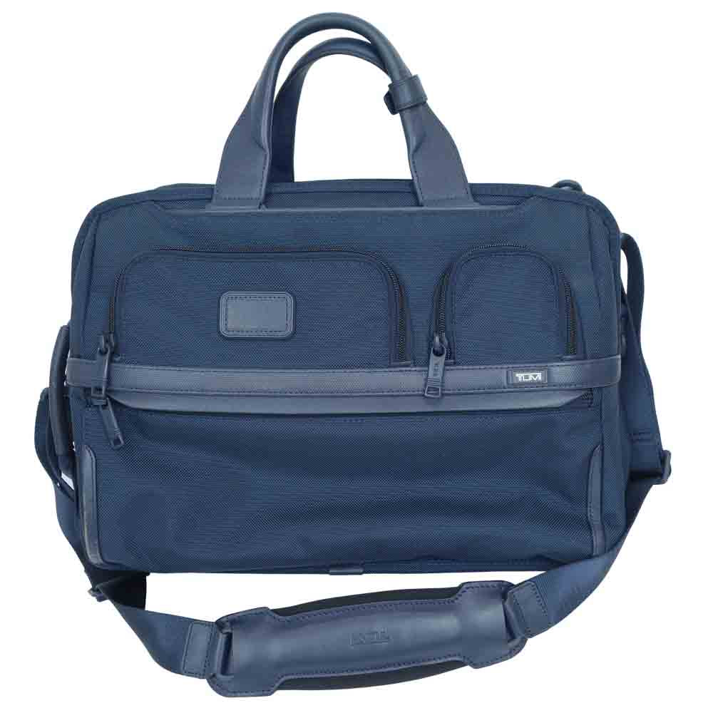 TUMI トゥミ SHIPS ALPHA 3 3WAY ブリーフ バッグ ダークネイビー系【中古】