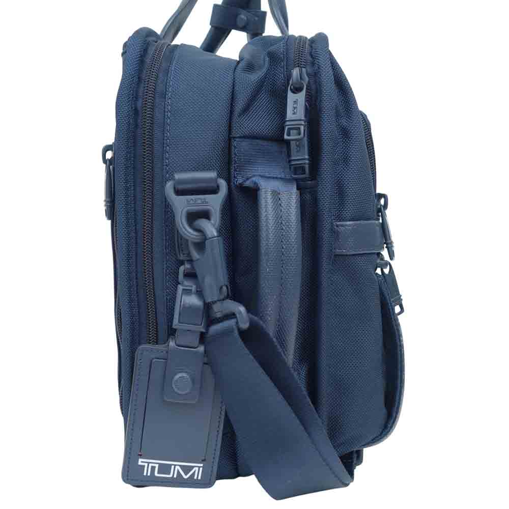 TUMI トゥミ SHIPS ALPHA 3 3WAY ブリーフ バッグ ダークネイビー系【中古】