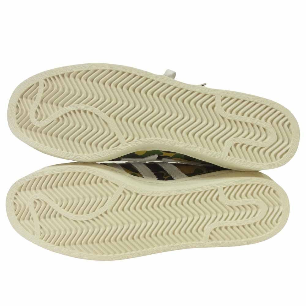 A BATHING APE アベイシングエイプ ADIDAS アディダス GZ8981 SUPERSTAR 80S スーパースター スニーカー グリーン系 26.5cm【新古品】【未使用】【中古】