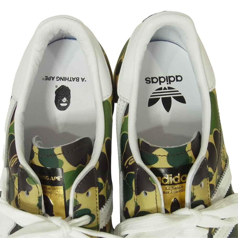 A BATHING APE アベイシングエイプ ADIDAS アディダス GZ8981 SUPERSTAR 80S スーパースター スニーカー グリーン系 26cm【新古品】【未使用】【中古】