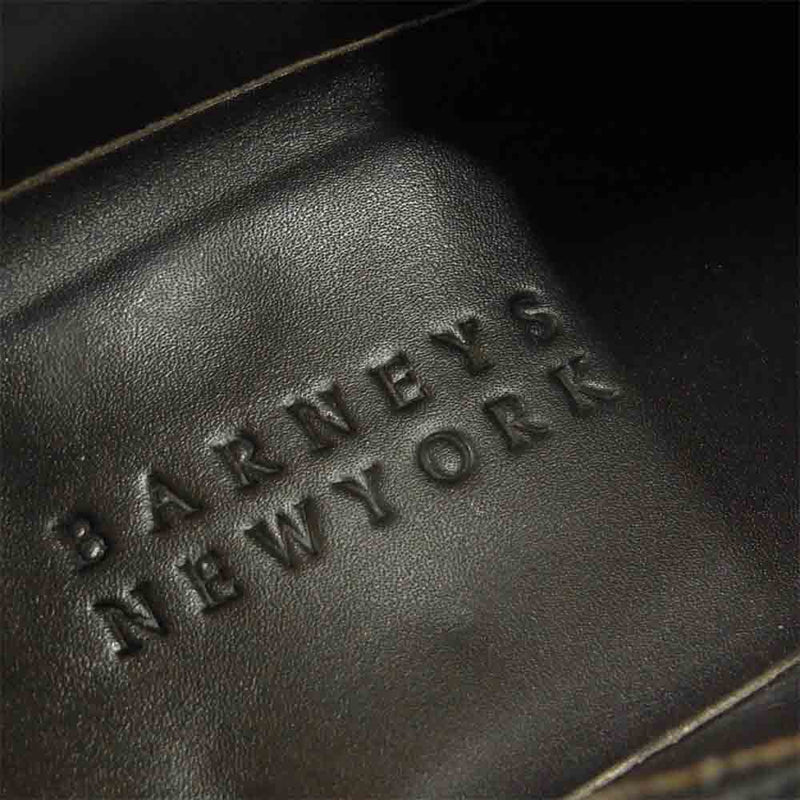 BARNEYS NEWYORK バーニーズニューヨーク BN16015 ダブルモンク ストレートチップ シューズ ブラック系 6.5【中古】