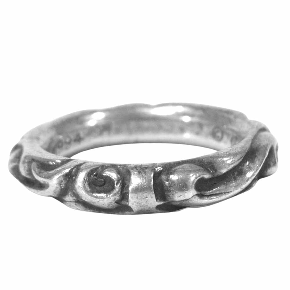 CHROME HEARTS クロムハーツ（原本無） スクロール バンド シルバー 925 リング シルバー系 17号【中古】