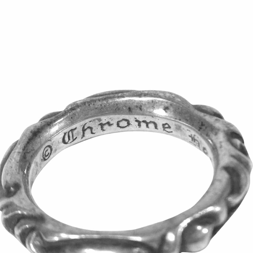 CHROME HEARTS クロムハーツ（原本無） スクロール バンド シルバー 925 リング シルバー系 17号【中古】