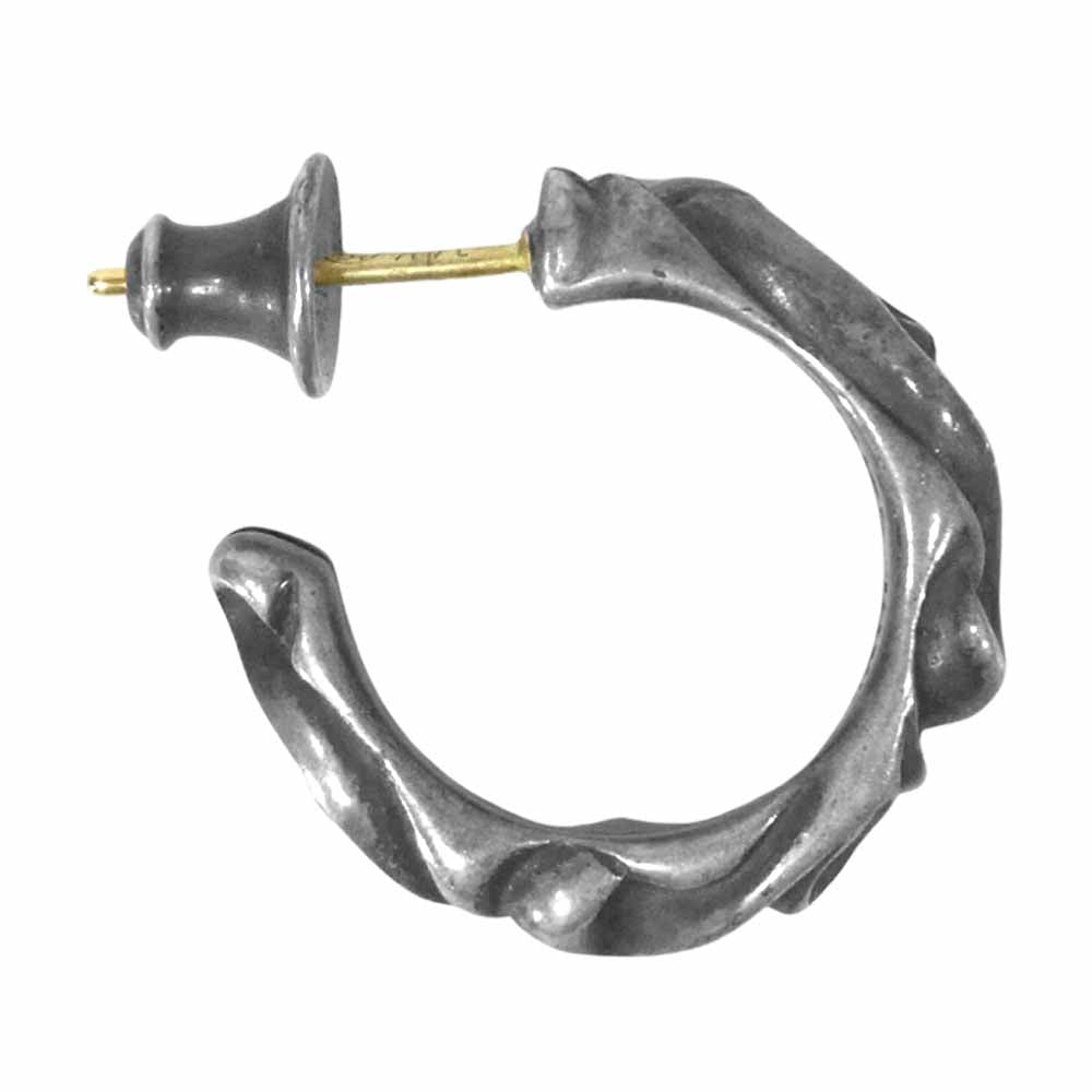 CHROME HEARTS クロムハーツ（原本無） スクロール フープ シルバー 925 ピアス シルバー系【中古】