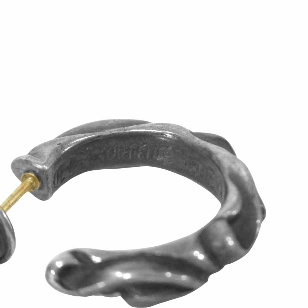 CHROME HEARTS クロムハーツ（原本無） スクロール フープ シルバー 925 ピアス シルバー系【中古】