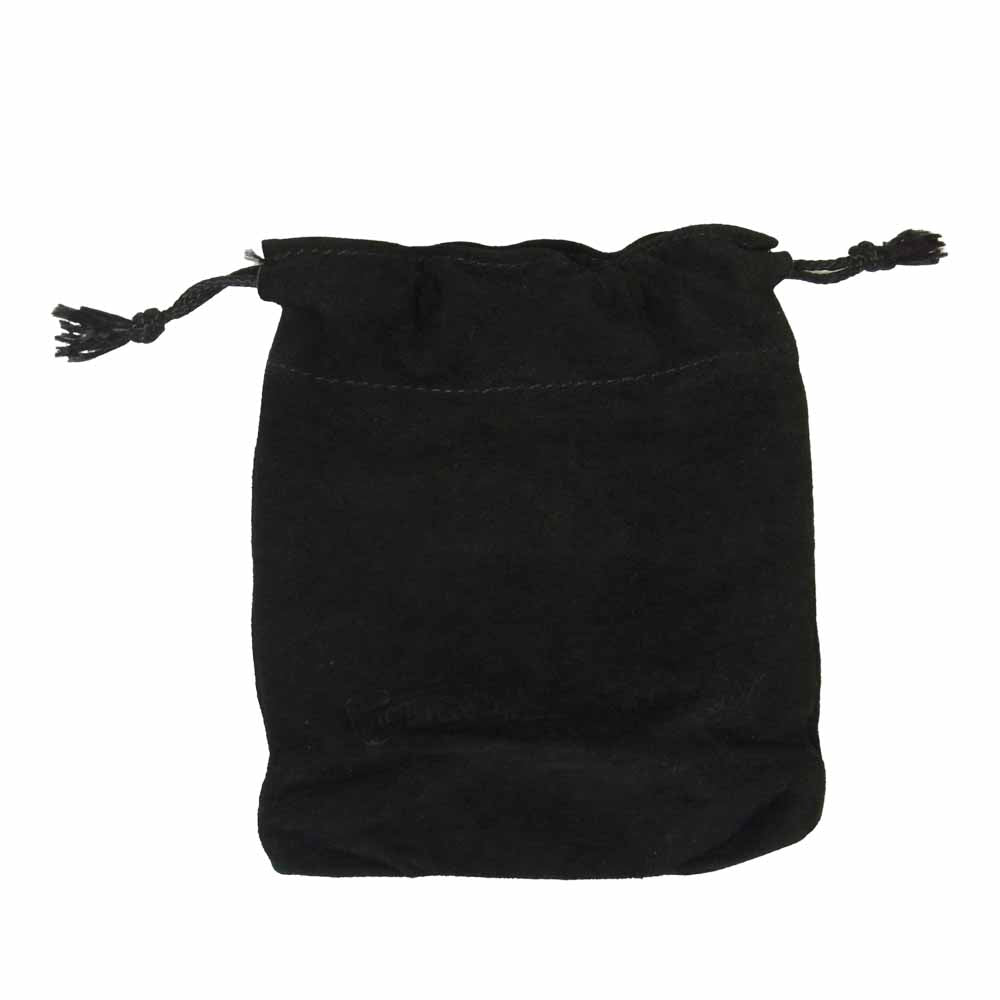 CHROME HEARTS クロムハーツ（原本無） 購入伝票付属 DOUBLE RR ダブル ロックンロール レザー ブレスレット ブラック系【中古】