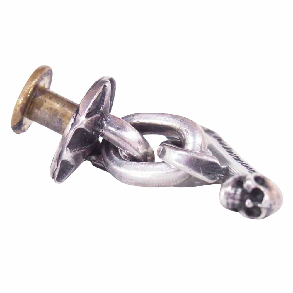 GABOR ガボール Skull T-bar スカル Tバー チェーン チャーム 骸骨モチーフ シルバー系【中古】