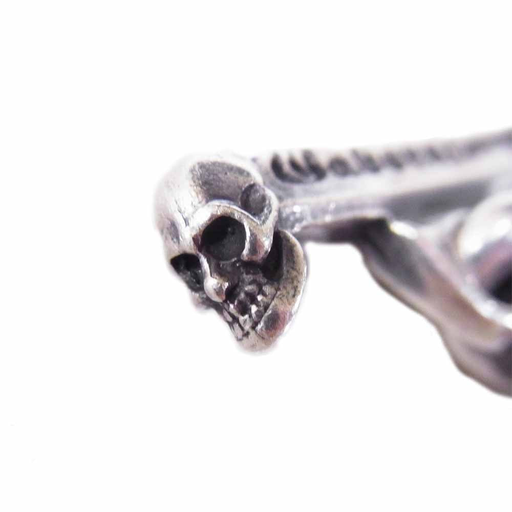 GABOR ガボール Skull T-bar スカル Tバー チェーン チャーム 骸骨モチーフ シルバー系【中古】