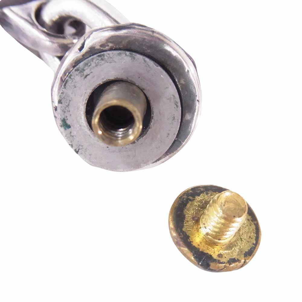 GABOR ガボール Skull T-bar スカル Tバー チェーン チャーム 骸骨モチーフ シルバー系【中古】