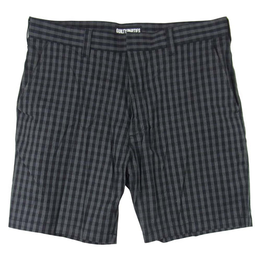WACKO MARIA ワコマリア 15SS 15SS-P-02 Gingham Check Half PNT ギンガムチェック ハーフパンツ グレー系 L【美品】【中古】