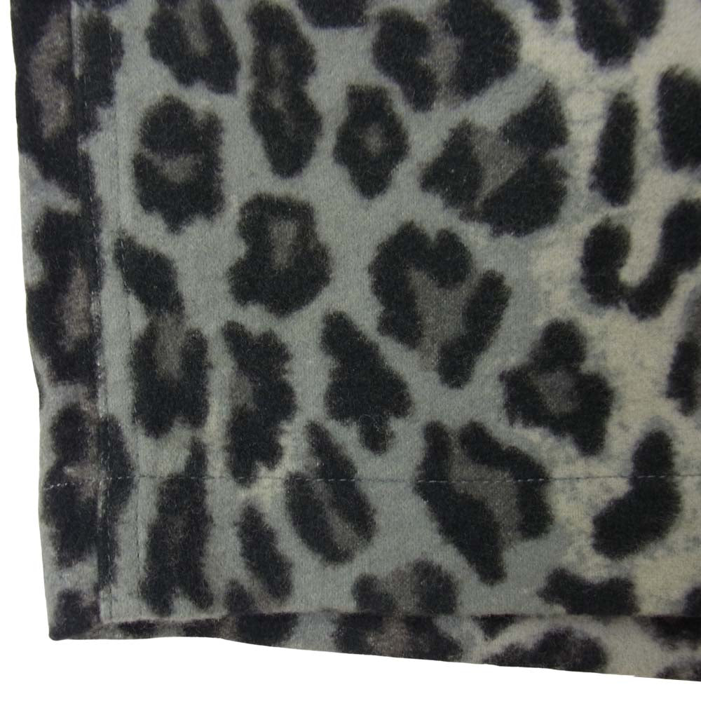 WACKO MARIA ワコマリア LEOPARD WEBBING BELT SHORTS レオパード柄 ショートパンツ グレー系 L【美品】【中古】