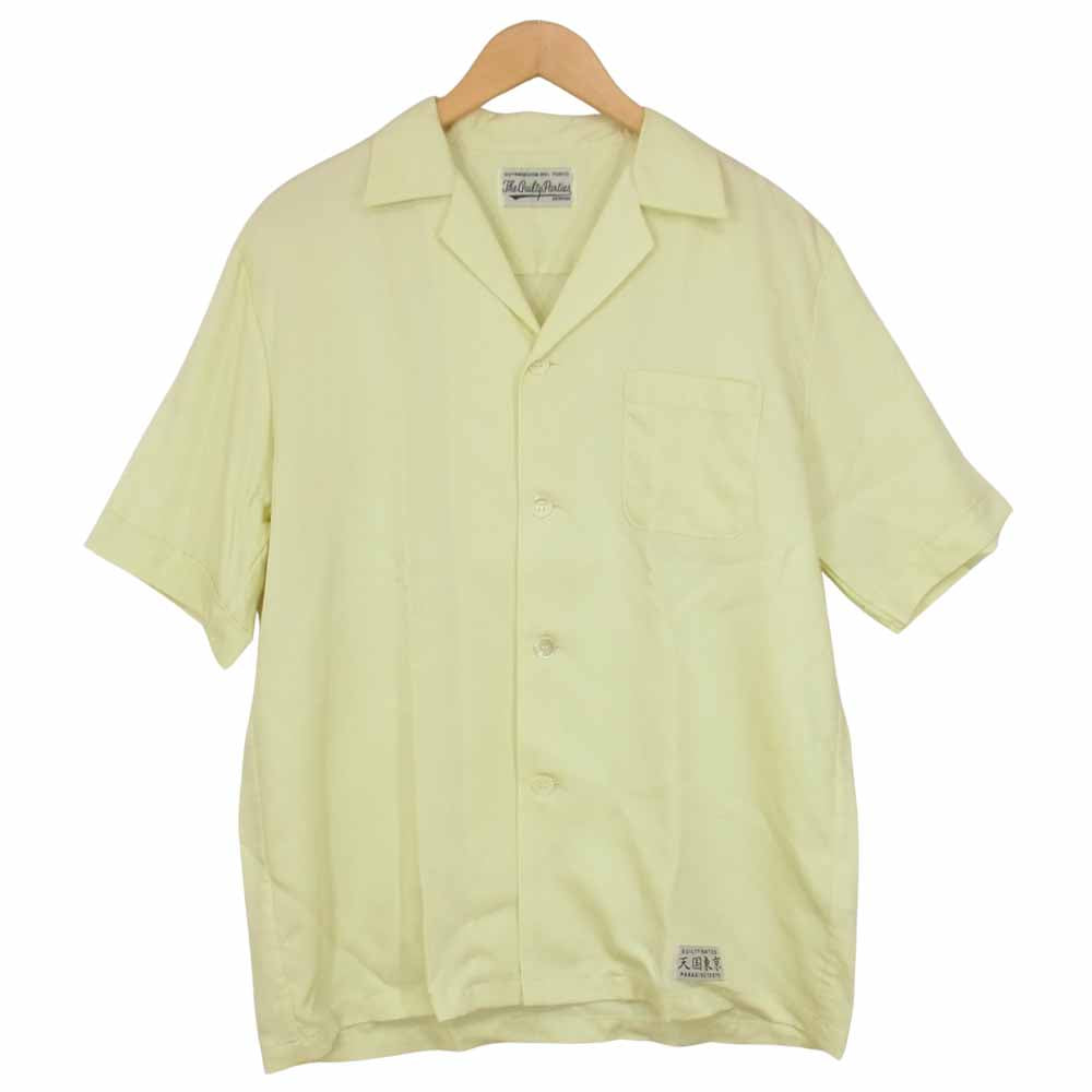 WACKO MARIA ワコマリア 天国東京オープンカラー開襟シャツ イエロー系 M【美品】【中古】
