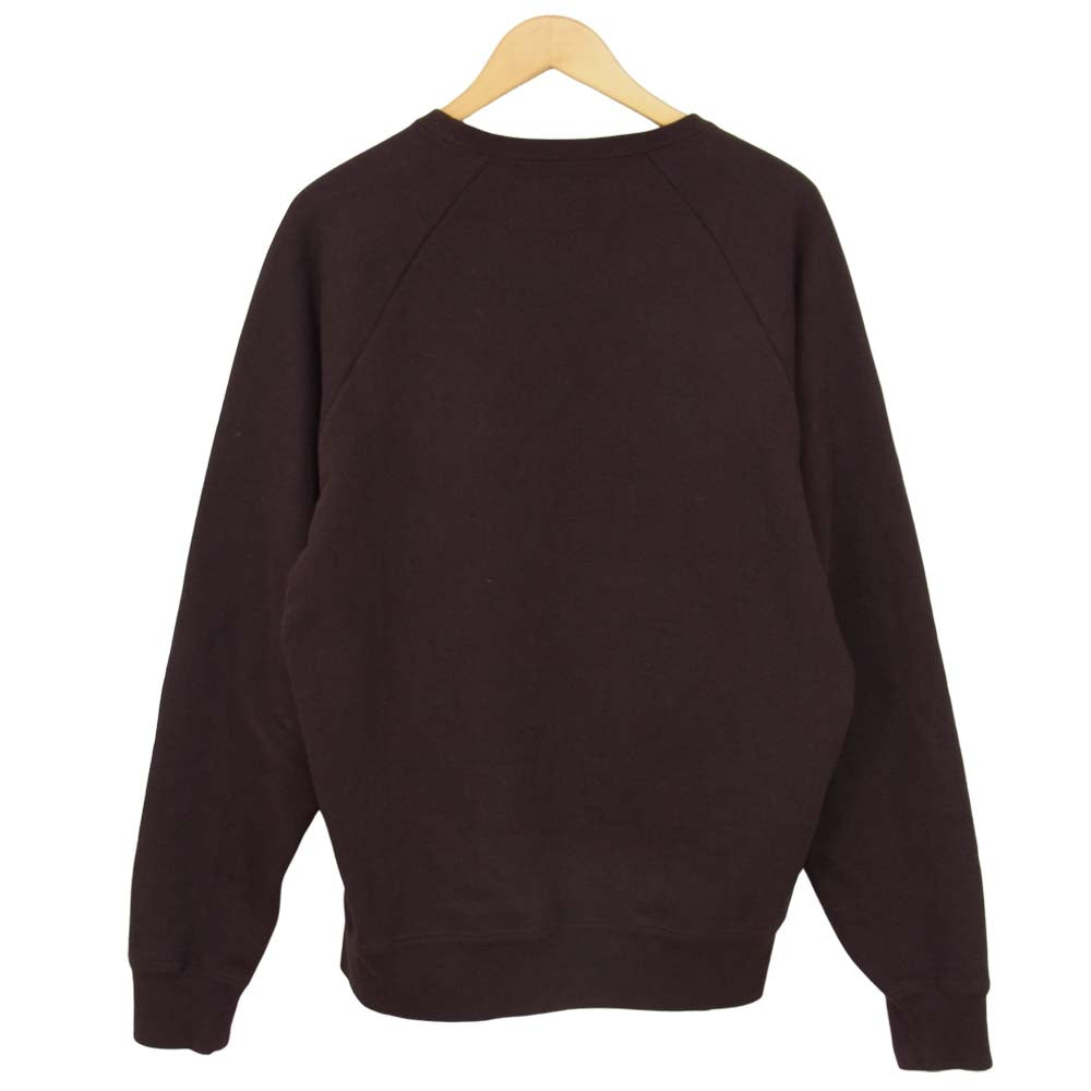 WACKO MARIA ワコマリア 18AW WASHED HEAVY WEIGHT CREW NECK SWEAT ROCKERS ロゴ ヘビー スウェット ブラウン系 L【中古】