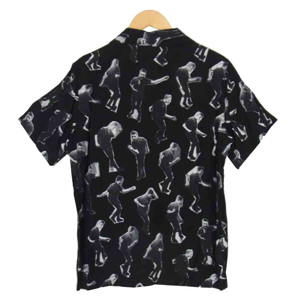 WACKO MARIA ワコマリア × ジム ジャームッシュ JIM JARMUSCH PERMANENT VACATION ALOHA SHIRT レーヨン半袖アロハシャツ ブラック系 L【中古】