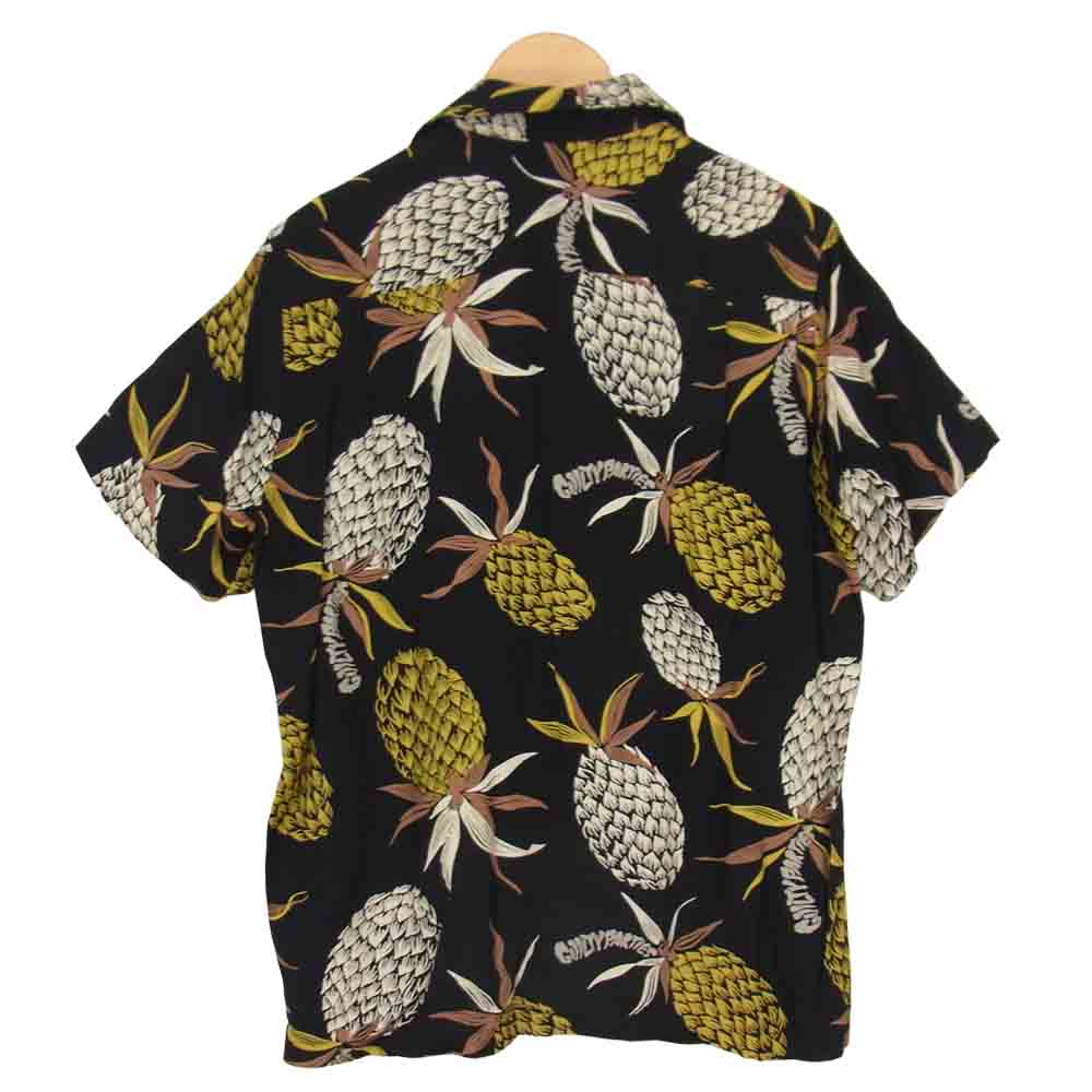 WACKO MARIA ワコマリア 18SS STUDIOUS 別注 PINEAPPLE S/S HAWAIIAN SHIRT パインアップル ハワイアンシャツ ブラック系 M【美品】【中古】