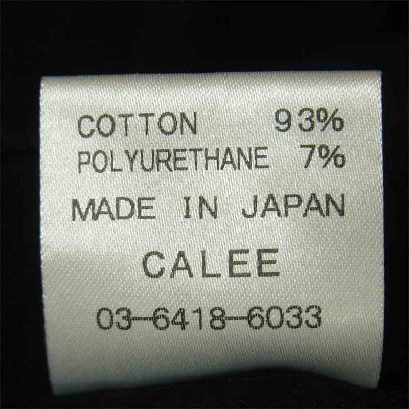 CALEE キャリー 19SS WASHED BOAR T-SHIRT ウォッシュ 半袖 Tシャツ コットン 日本製 ブラック系 XL【中古】