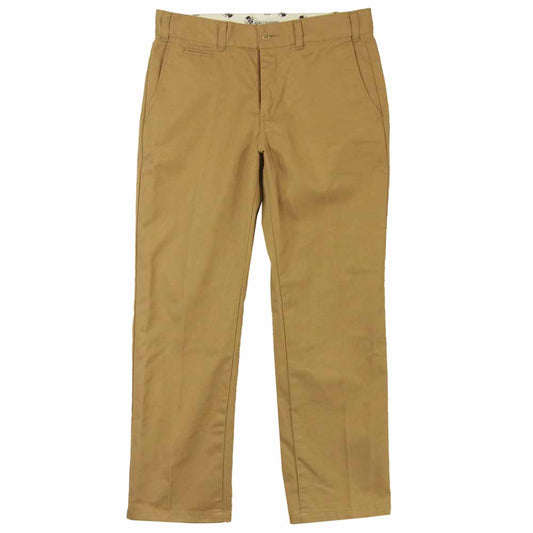 CALEE キャリー T/C TWILL CHINO PANTS ツイル チノパンツ ポリエステル コットン 日本製 ベージュ系 XL【中古】