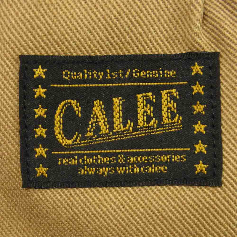 CALEE キャリー T/C TWILL CHINO PANTS ツイル チノパンツ ポリエステル コットン 日本製 ベージュ系 XL【中古】