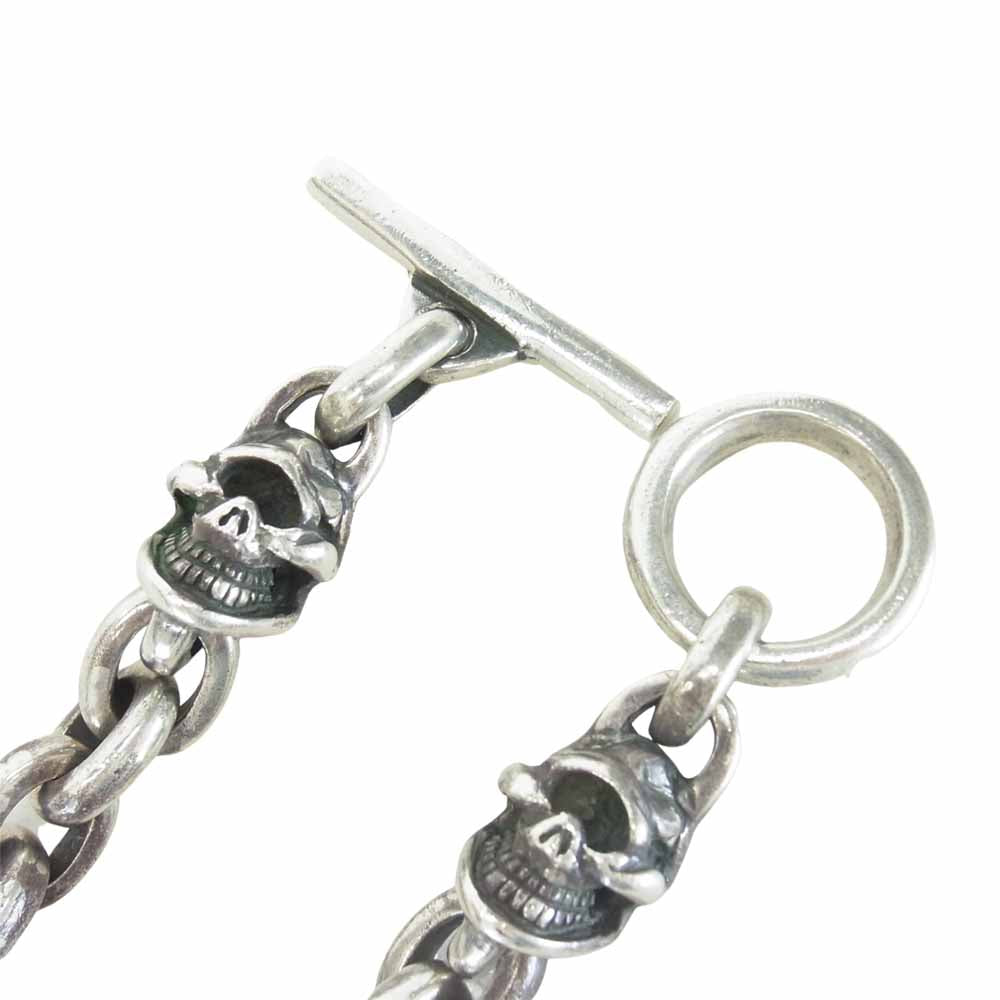 STOPLIGHT ストップライト 2 Skull Bracelet スカル ブレスレット シルバー系【中古】